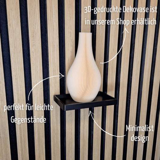 Ablage für Akustikpaneele - Montage ohne Bohren