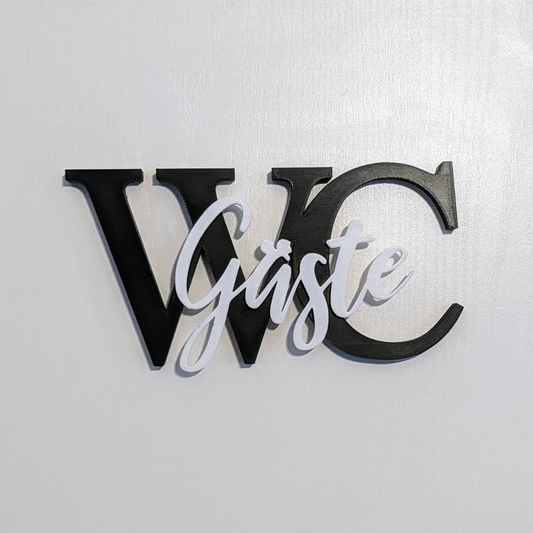 Gäste WC Türschild