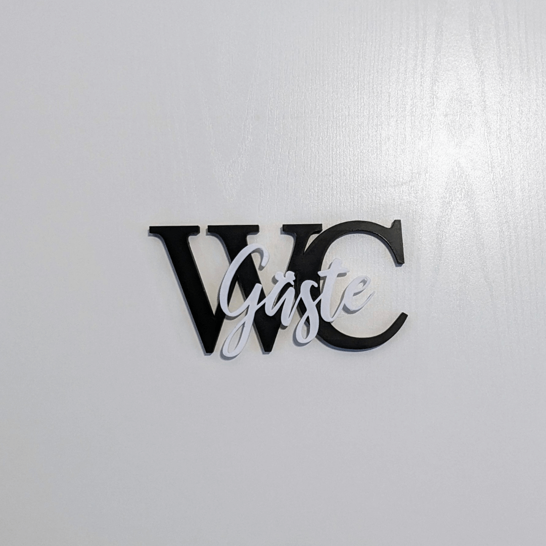 Gäste WC Türschild
