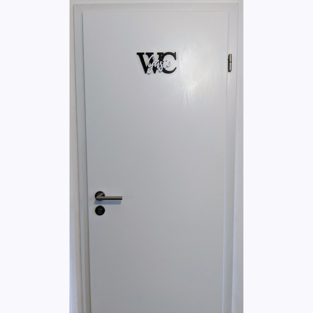 Gäste WC Türschild