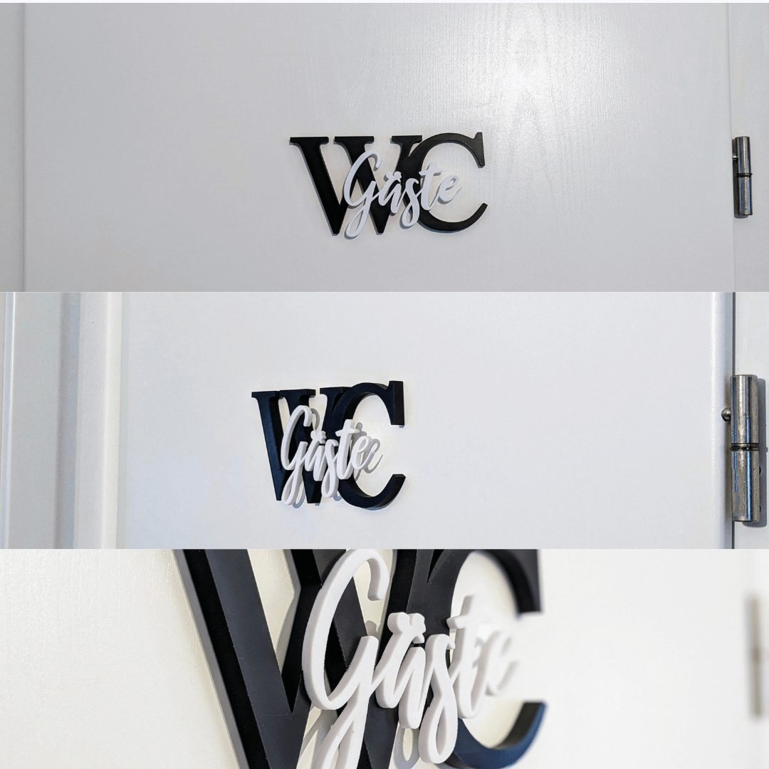 Gäste WC Türschild