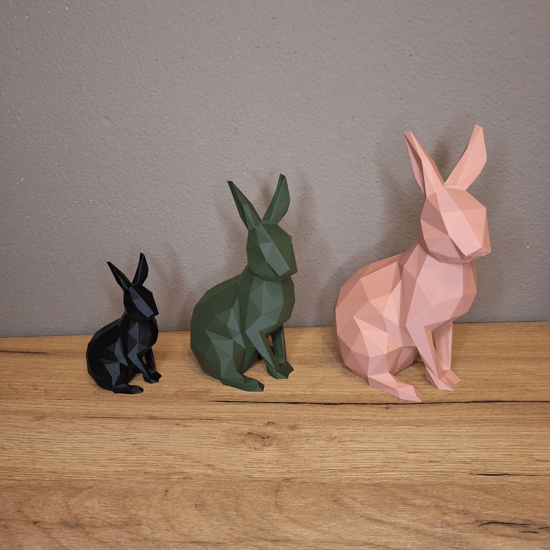 Deko Hase Low Poly Design
