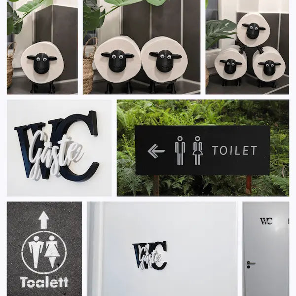 Badezimmer Deko: Praktische und elegante Accessoires wie für das moderne Bad.