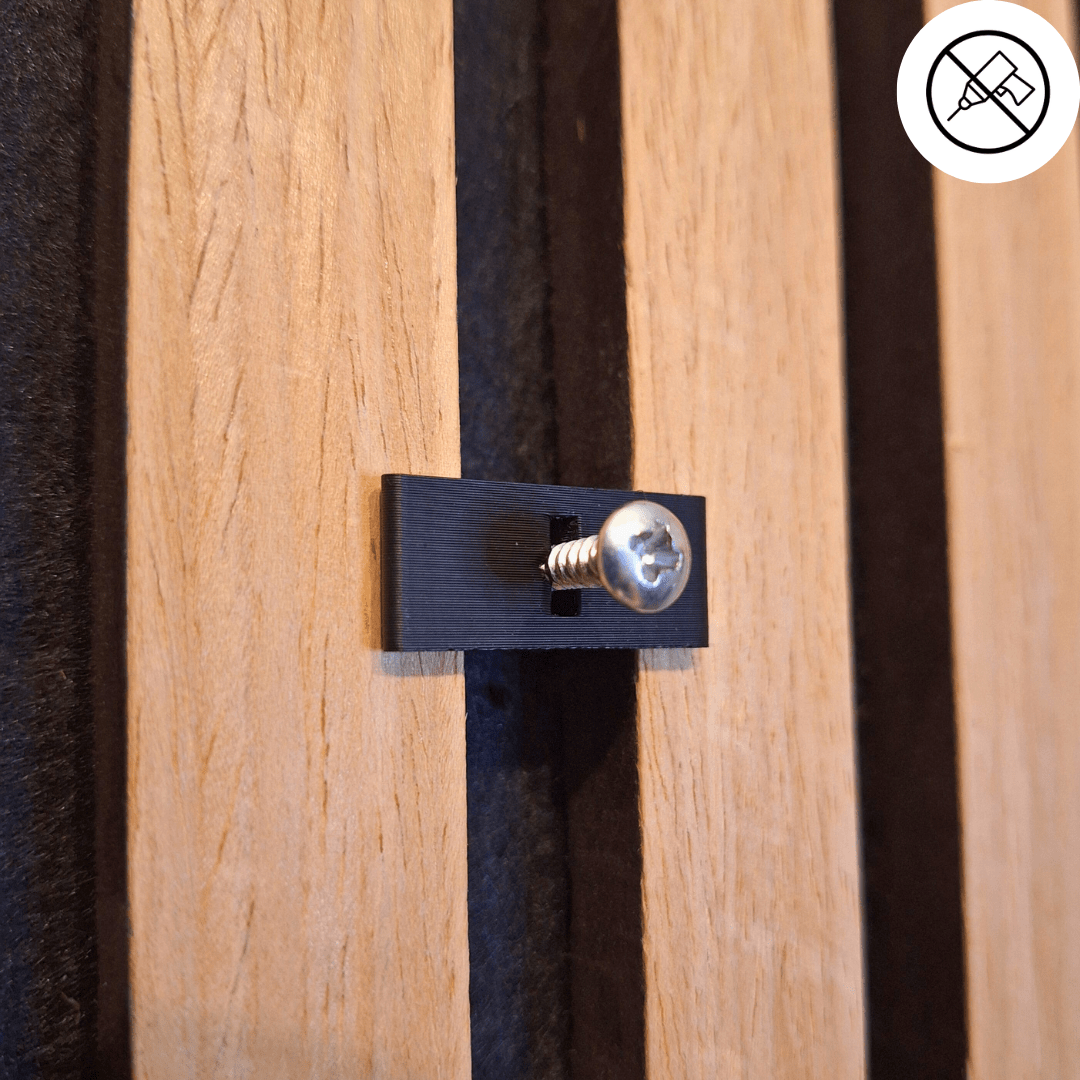 Bilderhalter für Akustikpaneele – Montage ohne Bohren