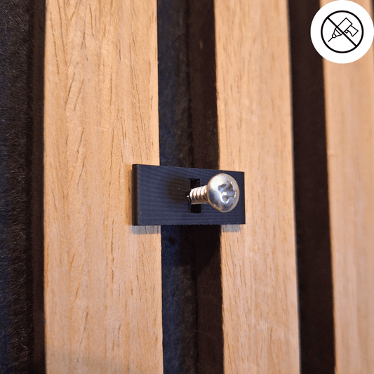 Bilderhalter für Akustikpaneele – Montage ohne Bohren