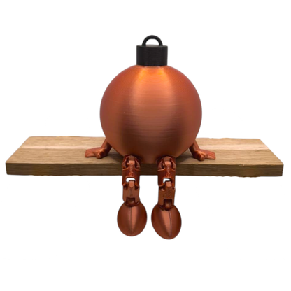 Weihnachtskugel mit Flexi-Beinen – Christbaumschmuck